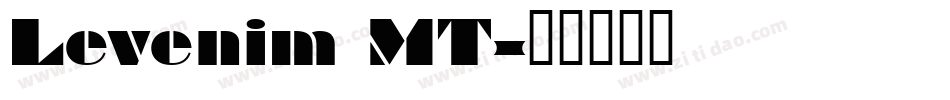 Levenim MT字体转换